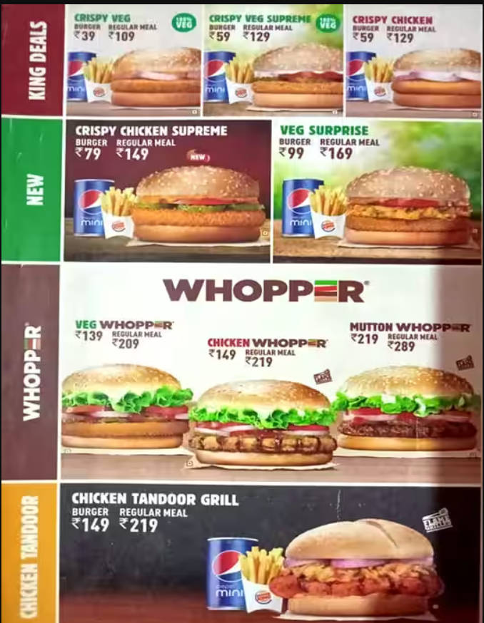 Burger King Veg Menu With Price: Ultimate Guide to Tasty Deals