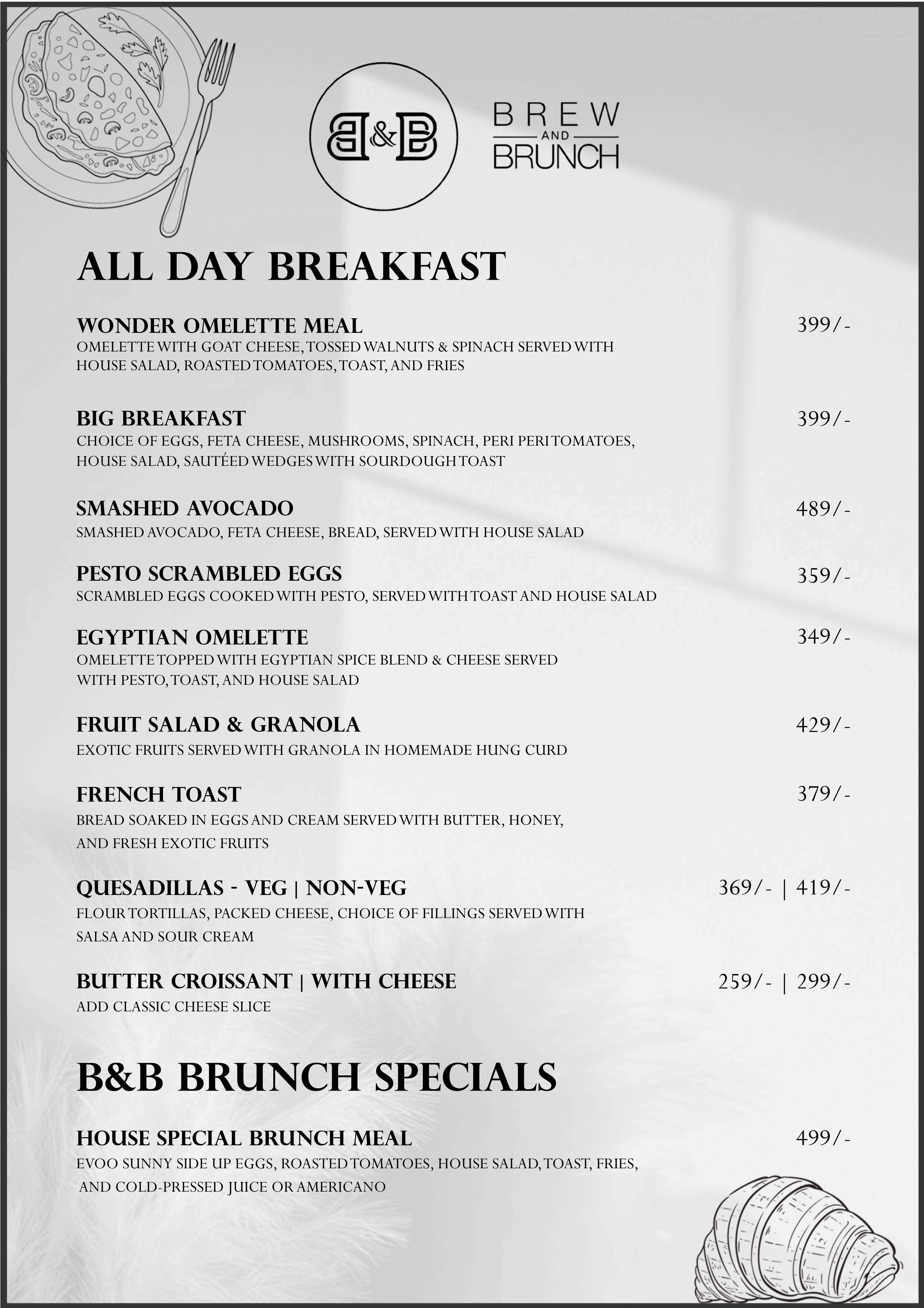 Discover The Finest Dining Experience At B&b- Brew And Brunch | Swiggy  Dineout